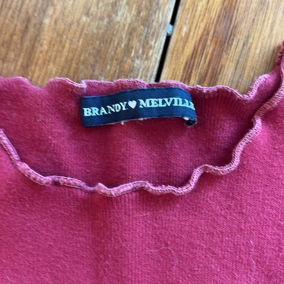 Burgundy crop top by brandy Melville!! - Picture 3 of 3